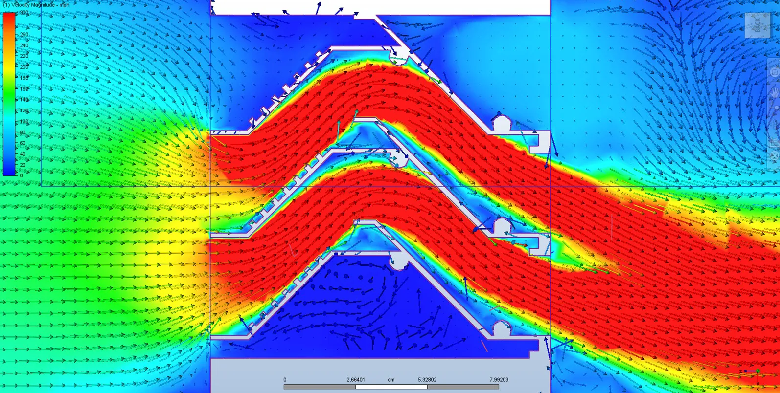 CFD visualization used as a placeholder image for the ES-METALS louver case